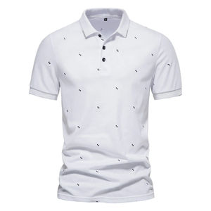 Polo de golf d'été à manches courtes pour les loisirs Logo personnalisé Coutures colorées Chemises polo grande taille pour hommes - Product Image 1