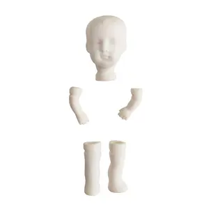 चीनी मिट्टी के बरतन गुड़िया कारतूस (सिर, पैर और हथियार) निर्माता कीमतों हाथ से बनाया गुड़िया भागों