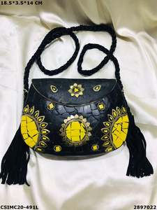 Handcrafted Metal Mosaic Evening Clutch <b>Bag</b> Stylish Bridal Purse <b>for</b> <b>Weddings</b> Ladies Craftstages International Multi-Colour - Product Image 6