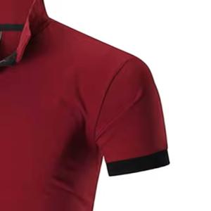 2025 Design personnalisé hommes Golf pour chemise Sport Style solide motif tricoté 100% coton poche séchage rapide en gros - Product Image 4