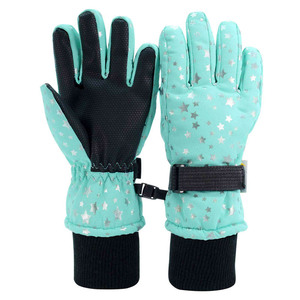 Gants de course unisexes de la mode canadienne Gants de ski isolés d'hiver pour enfants en plein air, neige, randonnée, design imprimé - Product Image 1