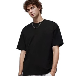 9.9oz 280gsm High Quality Blanks <b>Oversized</b> Heavy <b>T</b>-<b>shirt</b> for Men Y2k Short Sleeve Tee Cotton Solid Color Trend Custom Size - Product Image 2
