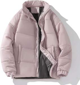 Chaqueta de patrón de cuello alto fino personalizable de alta calidad Ultra cálida ligera resistente al agua esencial de invierno - Product Image 5