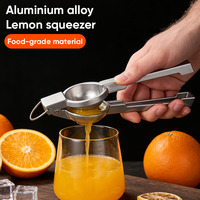 Citruspers van aluminiumlegering, heavy-duty, handmatig, voor citroen, limoen en sinaasappel, geschikt voor restaurants en bars