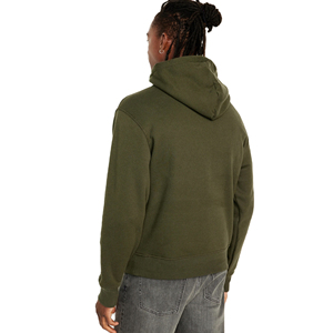 Sweat-shirts à capuche thermiques pour hommes en polyester/coton, doublure polaire, anti-boulochage, écologiques, motif uni, personnalisables, brodés 2 - Product Image 3