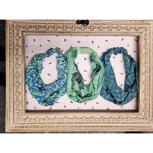 Sortiment Bohemian Vintage Frontknoten Handgefertigtes Haarschmuck Set Aus Recycelter Seide Sari Haarband Mit Drei Sen - Product Image 1