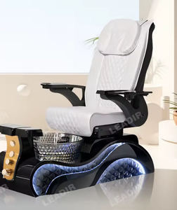 Chaise de spa pour manucure, massage et pédicure avec base LED, prête à l'emploi - Product Image 2