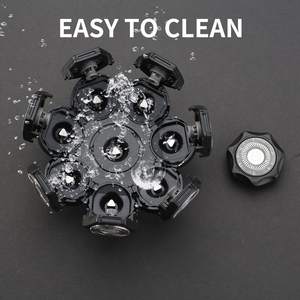 Cabezales de Repuesto para Afeitadora Eléctrica Flotante de 8 Cuchillas, Universales, Negros, con Triple Cuchilla y Función Lavable para Afeitadora Rotatoria Facial - Product Image 3