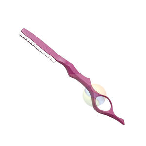 Rasoir droit en acier inoxydable avec logo personnalisé de qualité supérieure, rasoir professionnel pour barbier, rasoir à effiler avec manche en bois - Product Image 3