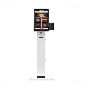 360SPB SFP23A Curved Touch Screen Payment Solution Terminal Kiosk Floor Stand Machine Self-service Transcation Payment Kiosk