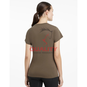 Femmes 2025 chemise équestre respirante légère été haut d'équitation évacuant l'humidité tissu extensible hauts athlétiques - Product Image 6