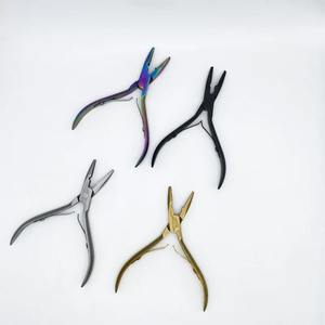 คีมต่อผมสแตนเลสสีเงินขนาด 5 นิ้ว 1 ชิ้น พร้อมรูสำหรับถอดแหวนต่อผมเคราติน - Product Image 6