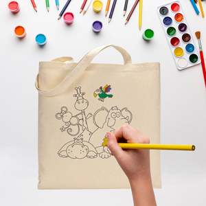 Sac fourre-tout noir de niveau avancé pour enfants, idéal pour le coloriage, la peinture et les voyages scolaires - Product Image 3