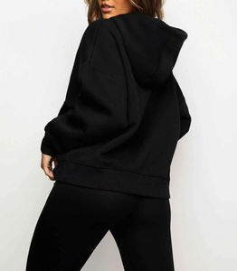 Venta al por mayor OEM pulóver chándal ropa de gimnasio chándal Anti Shrink diseño moderno chándal para mujeres con logotipo de color personalizado - Product Image 6