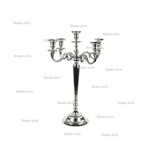 Candelabro de Aluminio Color Plata, Diseño Fantástico, Tamaño Personalizado, Portavelas para Uso en Restaurantes - Product Image 1