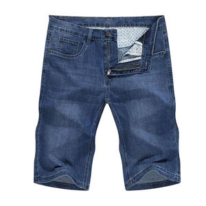 Baggi d'été personnalisé du fabricant Short en jean taille moyenne déchiré Pantalon court en denim décontracté mode extérieure été - Product Image 1
