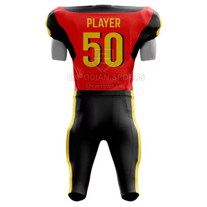 Uniforme de Fútbol Americano de Manga Corta, Transpirable, Talla Grande, de Alta Calidad y Bajo Precio, Hecho de 100% Poliéster - Product Image 2