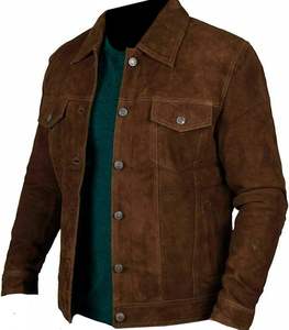 Vestes en cuir personnalisées Mode masculine Vestes en cuir coupe-vent Vestes en cuir de mouton de haute qualité Vêtements de rue - Product Image 4