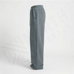 Pantalons de jogging amples pour hommes 2025, style hip-hop, pantalons longs, molleton épais, pantalons droits, pantalons rayés incurvés, couleur personnalisée - Product Image 3