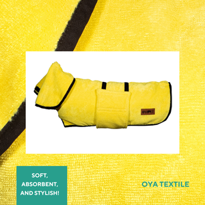 Albornoz de microfibra de lujo para perros, bata de secado rápido fácil de usar para verano y primavera, ropa para mascotas XL de tamaño, estilo Popular - Product Image 5