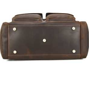 กระเป๋าดัฟเฟิลหนังของผู้ชายมีช่องเก็บรองเท้าอุปกรณ์เดินทาง - Product Image 2