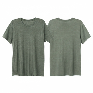 T-shirts en coton à col rond, broderie personnalisée, logo, marques de mode, fabrication d'approvisionnement en gros, t-shirts décontractés pour hommes - Product Image 3