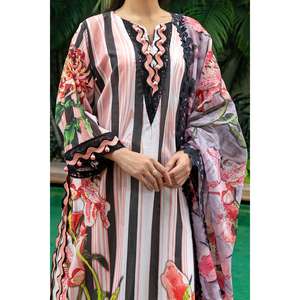 Traje Casual de Verano de 3 Piezas Sin Coser con Dupatta de Algodón Estampado Digital, Transpirable, Modelo PC-52004 - Product Image 6