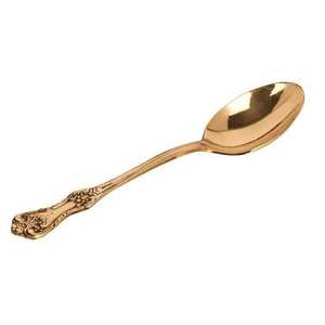 Cuillère en laiton poli miroir artisanale, manche court, ustensiles de cuisine, couverts de table, meilleure finition, cuillère à dîner pour cadeaux - Product Image 2