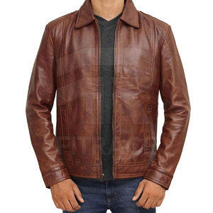Top Selling <b>Men</b> Stylish Leather <b>Jacket</b> Different Colors Available in Best Selling Price Leather <b>Men</b> <b>Jacket</b> - Product Image 2