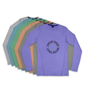 Camiseta de manga larga con estampado de logotipo personalizado para hombre, Camiseta deportiva de poliéster estampada en seco para gimnasio - Product Image 2