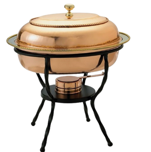 Tendance Réchaud Métallique Or Poli Réchaud Réchaud En Métal Hôtel Cuisine Traiteur Servir Réchaud - Product Image 3