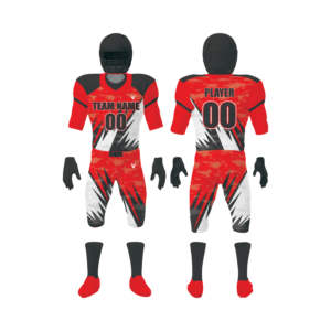 Ensemble d'uniformes de football américain sur mesure de haute qualité, logo personnalisé, taille plus, respirant, séchage rapide, 100% polyester, vêtements de sport - Product Image 5