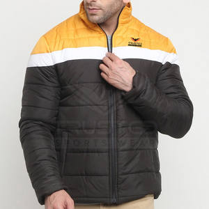 Venta directa de fábrica Chaquetas de invierno para hombre Ropa Chaqueta de diseño personalizado para hombre Cremallera al aire libre Chaquetas de hombre acolchadas impermeables - Product Image 1