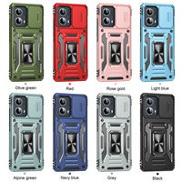Protección completa de la Cámara TPU PC Ring KickStand Phone Case Anti-Wear Hybrid Armor Back Cover para Motorola Edge 5G Power