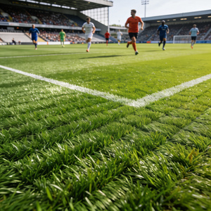 Gazon artificiel <span class=keywords><strong>hybride</strong></span> respirant toutes saisons en maille ouverte pour terrain de football, jardin et <span class=keywords><strong>pelouse</strong></span>, adapté aux climats chauds et froids - Product Image 6