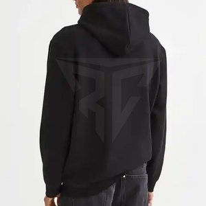 Novedad: Sudaderas con capucha casuales para hombre con estampado DTG, de secado rápido, forro polar, con bolsillo con cremallera, diseño liso, para invierno, venta al por mayor, teñido liso. - Product Image 3