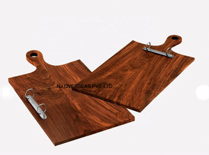 ป้ายเมนูไม้ DIVRIS สีน้ำตาลอ่อน พร้อมคลิปโลหะสำหรับยึด จุได้หลายหน้า - Product Image 2