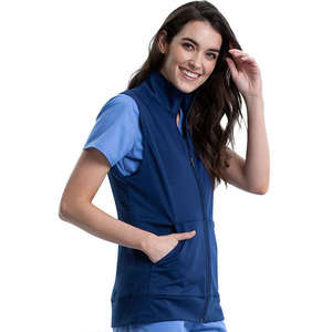 Offre Spéciale Haute Qualité Femmes Soins Infirmiers Scrubs Gilet Personnalisé Hôpital Uniformes Nouveaux Modèles Spandex Tricoté Bas quantité minimale de commande Top Fabricant - Product Image 4