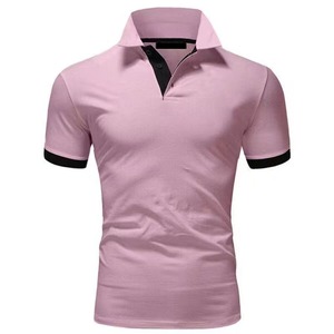 Polo de Manga Larga para Hombre, de Algodón de Alta Calidad, Corte Ajustado, Informal, para Golf, con Tejido de Punto con Rayas Cortas, Color Sólido - Product Image 2
