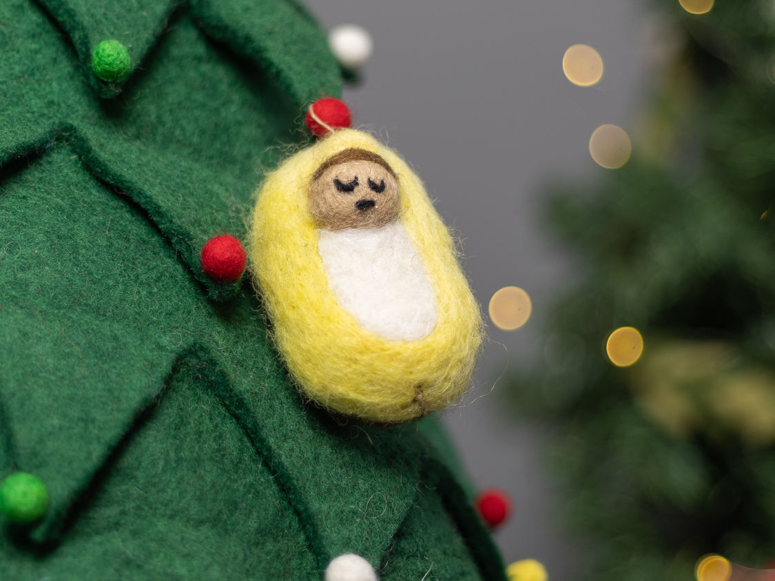 ผ้าสักหลาดขนสัตว์สำหรับพระเยซูทารก