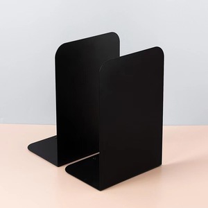 Organizzazione casa ufficio reggilibri 1 paio di fermalibri scaffali in metallo con estremità di libri pesanti porta-scaffali per libri - Product Image 3