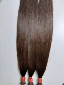 Extensions de cheveux humains vietnamiens Remy en vrac de différentes couleurs personnalisées prix bon marché paquets de cheveux vierges droits perruques matière première - Product Image 5