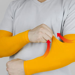 ปลอกแขนสำหรับออกกำลังกายกีฬาสุดหรูระบายอากาศได้ดีแห้งเร็วพร้อมชื่อทีมที่กำหนดเองวัสดุที่ดีที่สุดสำหรับกิจกรรมกลางแจ้ง - Product Image 4