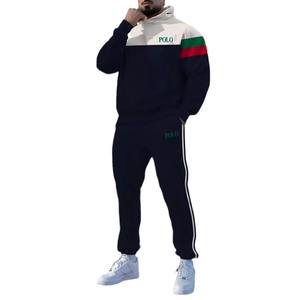 2025 nouveaux hommes décontracté coupe ample sweat à capuche ensemble 100% coton hiver fermeture cordon respirant - Product Image 5