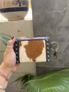 Pelo occidental en cuero de vaca nuevo tallado a mano pequeño monedero multiusos Mini cartera para mujeres regalos occidentales - Product Image 3