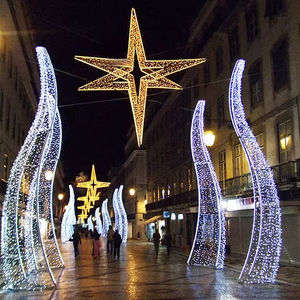 Arche lumineuse de Noël en forme de cercle 3D personnalisable, LED, étanche IP65, pour éclairage intérieur et extérieur, fêtes et jardin - Product Image 1