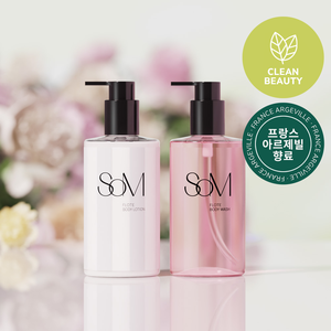 SOM Moisturizing Body <b>Wash</b> & Lotion <b>Liquid</b> Formula 310g/300g Made in France - Product Image 1