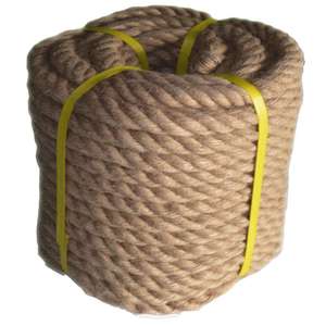 Corde de chanvre naturelle de 6mm Corde de sisal torsadée décorative tressée colorée - Product Image 4