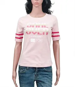 Preimum Quality Womens T Shirts Wholesale Factory Supply LADIES PRINTED T SHIRT Ladies Short Sleeve Tops