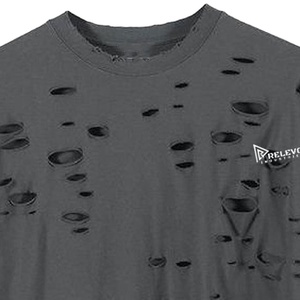 เสื้อยืดผู้ชายผ้าฝ้ายคุณภาพสูง 220 กรัม ทรงโอเวอร์ไซส์ สไตล์วินเทจ ลุคขาดๆ ซักแบบวินเทจ แห้งเร็ว ระบายอากาศได้ดี - Product Image 5